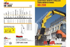 HYVA CRANE HB 200-E2 (7TON) YERLİ FİYATINA İTALYAN KATLANIR VİNÇ neptune crane